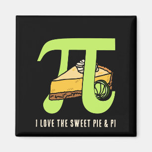 I LIEBE PIE UND PI Tag Magnet
