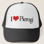I Liebe Pierogi Truckerkappe (Vorderseite)