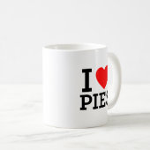 I Liebe Pies Kaffeetasse (VorderseiteRechts)