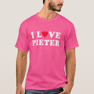 I Liebe Pieter Matching Girlfriend & Boyfriend Pie T-Shirt