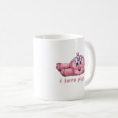 I Liebe Piggies Kaffeetasse (VorderseiteRechts)