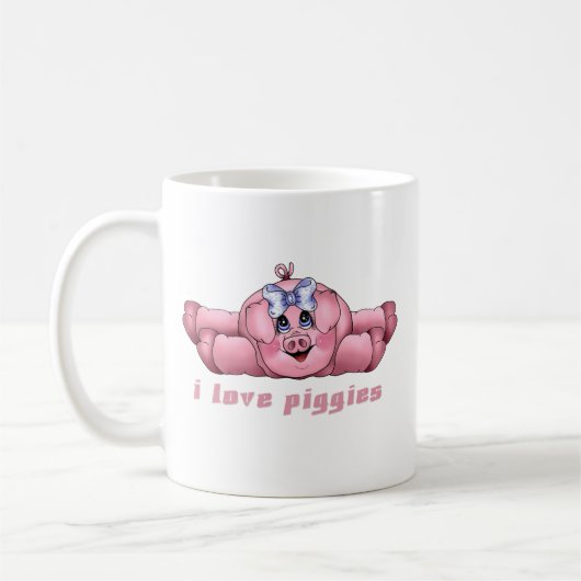I Liebe Piggies Kaffeetasse (Links)