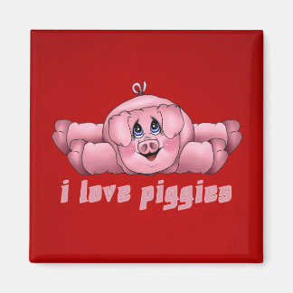 I Liebe Piggies Magnet