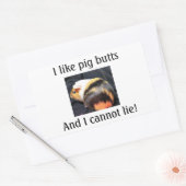 I Liebe Piggy Hinterns Aufkleber (Umschlag)