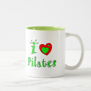 I Liebe Pilates - Custom Coffee Mugs Zweifarbige Tasse