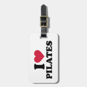 I Liebe Pilates Gepäckanhänger (Vorderseite vertikal)
