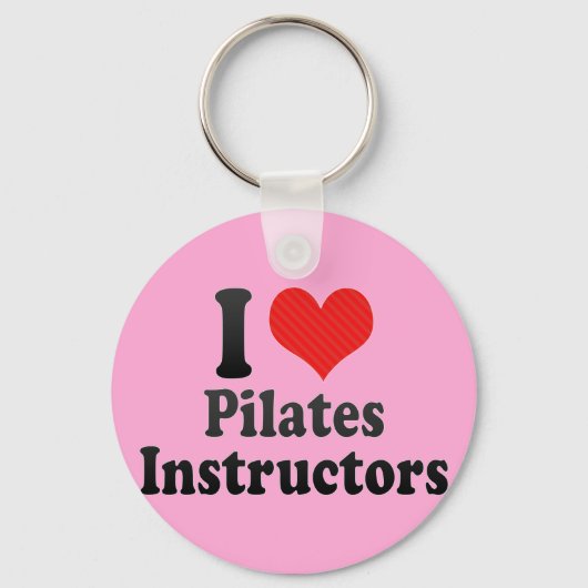 I Liebe Pilates Instructors Schlüsselanhänger (Vorderseite)