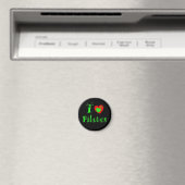 I Liebe Pilates - Kühlschrankmagnet (In Situ (Geschirrspüler))