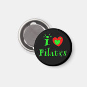 I Liebe Pilates - Kühlschrankmagnet (Vorderseite/Rückseite)