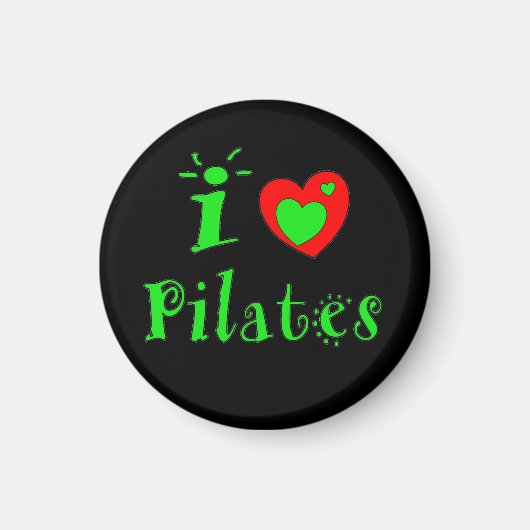 I Liebe Pilates - Kühlschrankmagnet (Vorne)