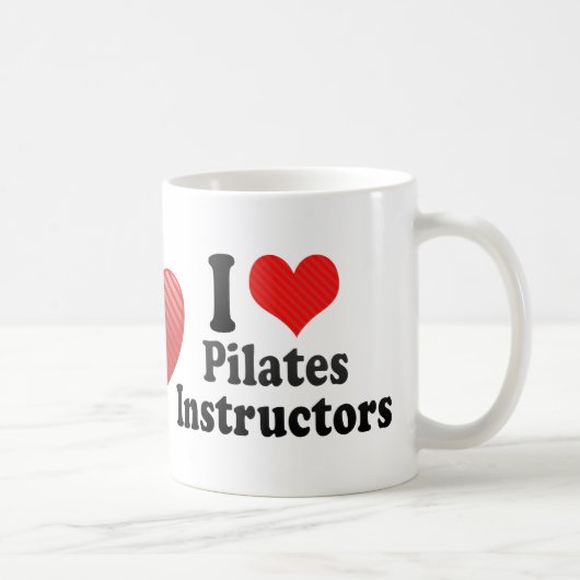 I Liebe Pilates Lehrer Kaffeetasse (Rechts)