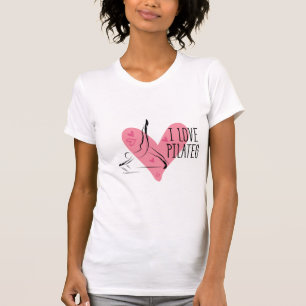 I LIEBE PILATES Pilates Pose über Reformer T-Shirt