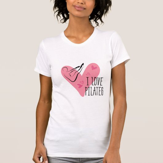 I LIEBE PILATES Pilates Rocker Pose T-Shirt (Vorderseite)