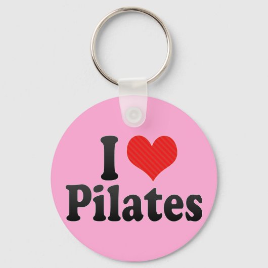 I Liebe Pilates Schlüsselanhänger (Vorderseite)