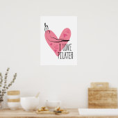 I LIEBE PILATES und Pilates Pose Poster (Küche)