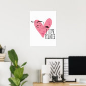 I LIEBE PILATES und Pilates Pose Poster (Heimbüro)