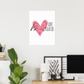 I LIEBE PILATES und Pilates Pose Poster (Heimbüro)