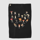 I Liebe Pilze Golfhandtuch (Vorderseite)