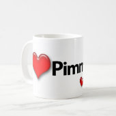 I Liebe Pimmit Hügel-Tassen Kaffeetasse (Vorderseite Links)