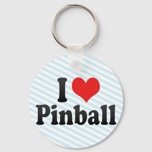 I Liebe Pinball Schlüsselanhänger (Vorderseite)