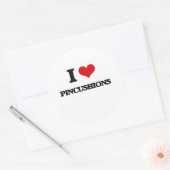 I Liebe Pincushions Runder Aufkleber (Umschlag)