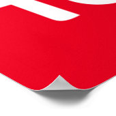 I Liebe Pinguin Poster zu lesen (Ecke)