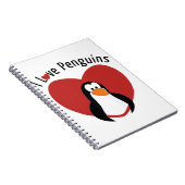 I Liebe Pinguine Notizblock (Rechte Seite)