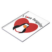 I Liebe Pinguine Notizblock (Linke Seite)