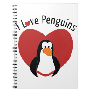 I Liebe Pinguine Notizblock