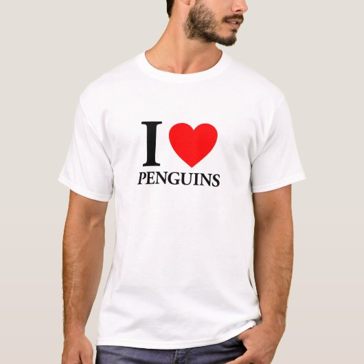 I Liebe Pinguine T-Shirt (Vorderseite)