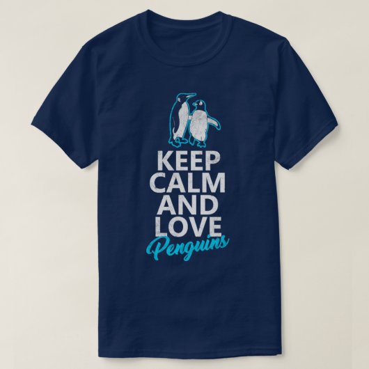 I Liebe Pinguine T-Shirt (Design vorne)