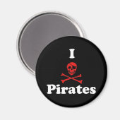 I Liebe Pirates Magnet (Vorderseite/Rückseite)