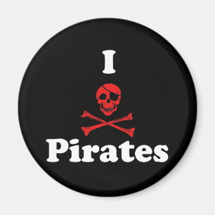 I Liebe Pirates Magnet