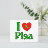 I Liebe Pisa Italien Postkarte (Stehend Vorderseite)