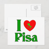 I Liebe Pisa Italien Postkarte (Vorne/Hinten)