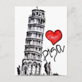 I Liebe Pisa Postkarte (Vorderseite)