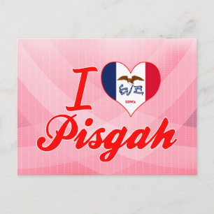 I Liebe Pisgah, Iowa Postkarte