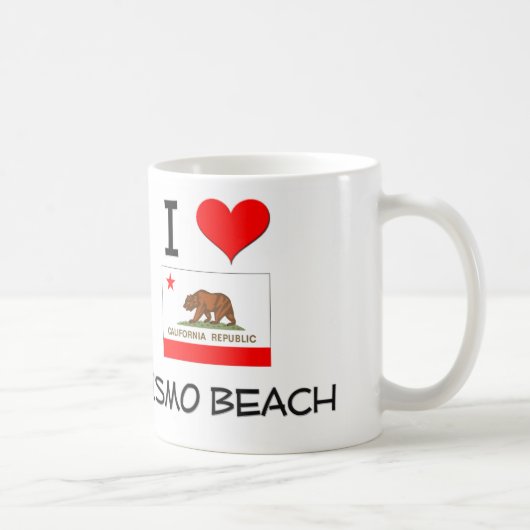 I Liebe PISMO STRAND Kalifornien Kaffeetasse (Rechts)