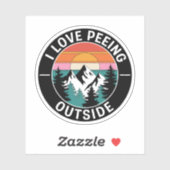 I Liebe Pissen Outdoor Funny Vinyl Aufkleber (Blatt)