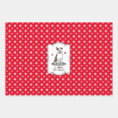 I Liebe Pit Bulls (lt brindle white 3) Geschenkpapier Set (Vorderseite)