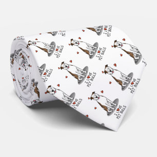 I Liebe Pit Bulls (lt brindle white 3) Krawatte