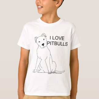 I Liebe Pitbuls T-Shirt