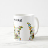 I Liebe Pitbuls Tasse (VorderseiteRechts)