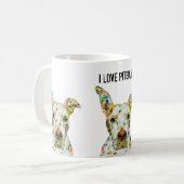 I Liebe Pitbuls Tasse (Vorderseite Links)