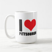 I Liebe Pittsburg Kaffeetasse (Links)