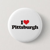 I Liebe Pittsburgh Button (Vorderseite)
