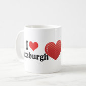 I Liebe Pittsburgh Kaffeetasse (Vorderseite Links)