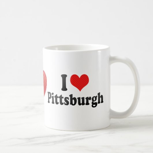 I Liebe Pittsburgh Kaffeetasse (Rechts)