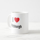 I Liebe Pittsburgh Kaffeetasse (Vorderseite Links)