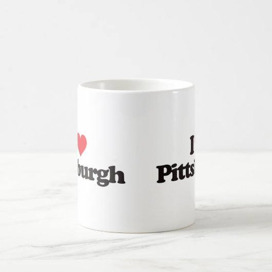 I Liebe Pittsburgh Kaffeetasse (Mittel)